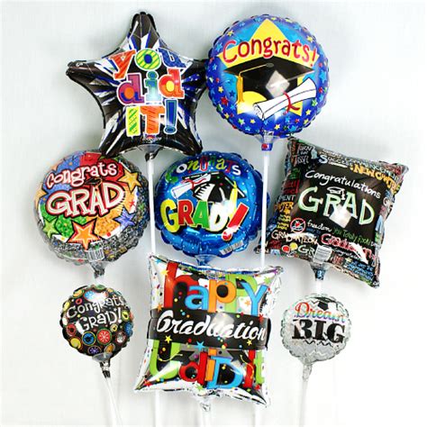 small graduation balloons